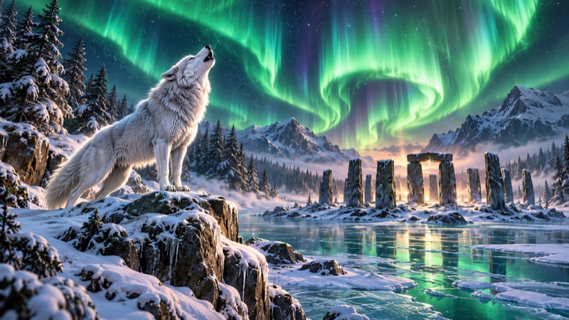 The Winter Howl illustrated cover