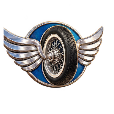 winged wheel badge