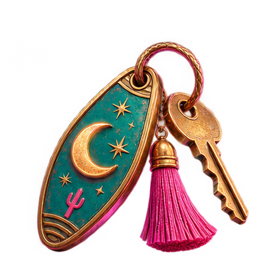 vintage room key