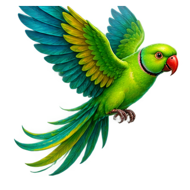 green parrot